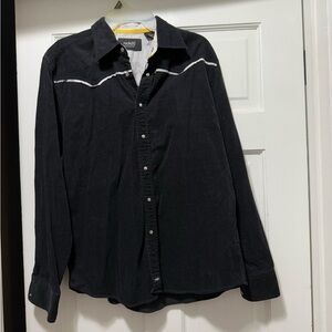 Classic Black Casual Button Down Shirt Timeless Design